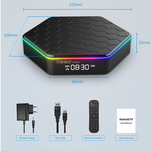 T95Z cộng với 32GB 64GB ANDROID TV BOX 12.0 thông minh TVBOX h618 2.4G/5GHz Wifi HDR 4K 6K phương tiện truyền thông Máy nghe nhạc Allwinner h618 Set Top Box - Product Image 6