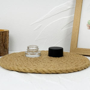 3ML 5ML 7ML 9ML Claro Cuadrado Redondo Negro Blanco Porcelana Negro Frasco de vidrio a prueba de niños con tapa CR - Product Image 1