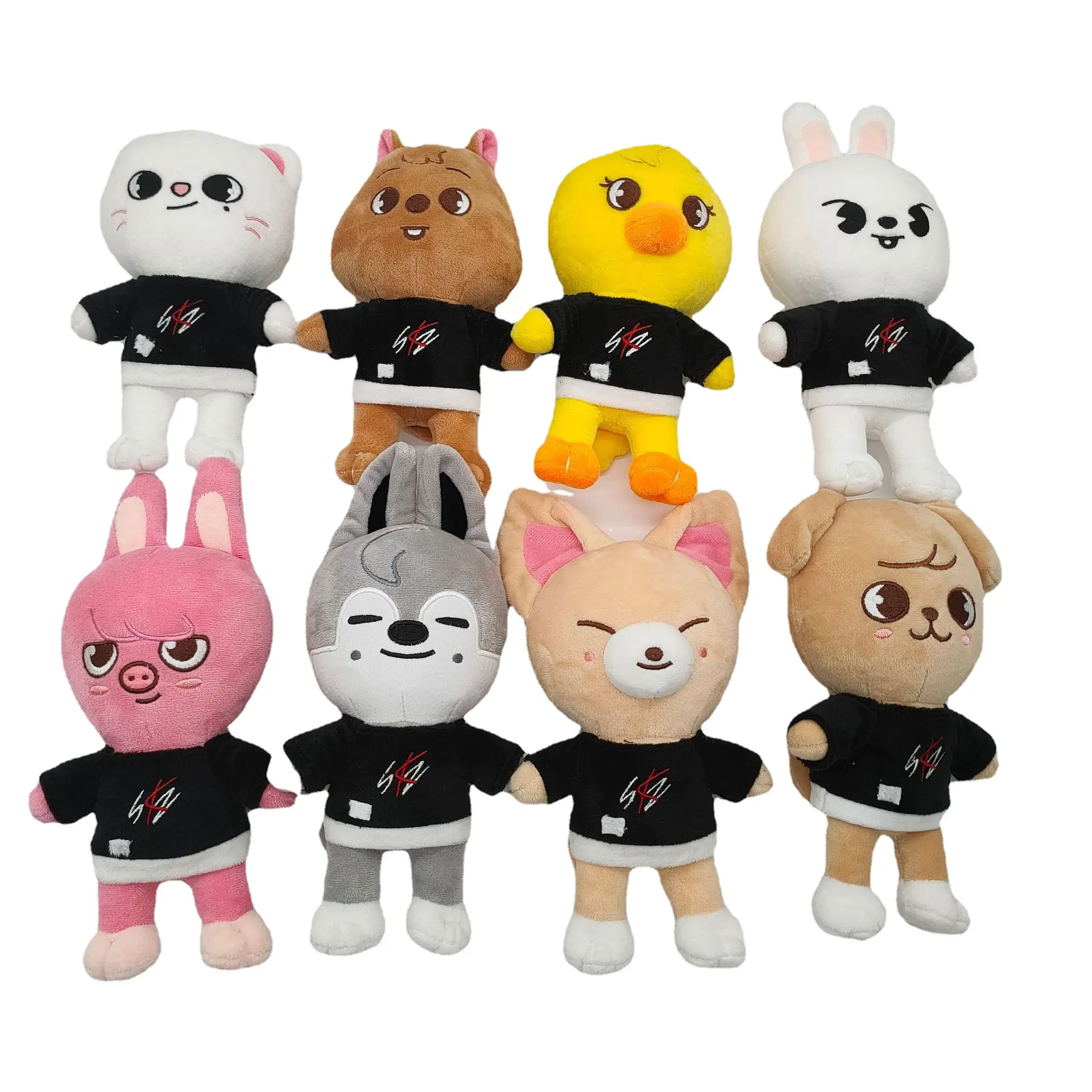 Botu New Arrival Kpop Doll Stray Kids Sekzoo Plush Doll Leeknow Hyunjin Children's Toy Doll Cute Fans Collection