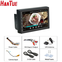 Écran tactile ultra-mince multimédia lecteur DVD de voiture moniteur GPS autoradio universel 7 pouces stéréo Android headunit lecteur dvd de voiture