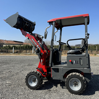 Caricatore elettrico frontale che incornicia piccolo compatto 4WD MR906E 500kg Mini pale ruote batteria elettrico piccolo Mini caricatore per ruote