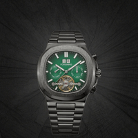 Montre mécanique automatique de luxe pour homme, bracelet en acier inoxydable, tourbillon, étanche 10 bars, design ajouré, haute qualité, style professionnel