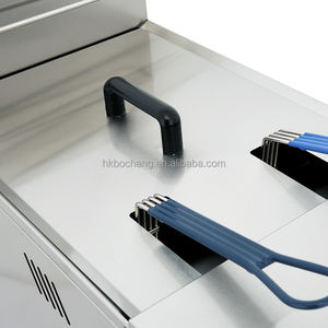 Freidora de Gas Profesional Comercial de Alta Calidad OEM, Freidora de Gas de Doble Tanque para Restaurante - Product Image 6