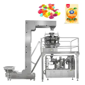 rotary type automatic doypack packing machine for puffy food packaging automatic packing machine for salt