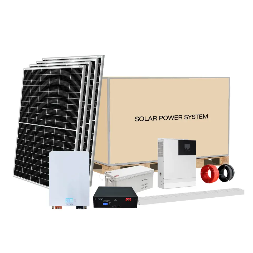 סיטונאי שלב יחיד ליתיום מערכת ביתית הסולארית 8kw 10kw את מערכת החשמל לרשת החשמל הסולארית עבור משק הבית