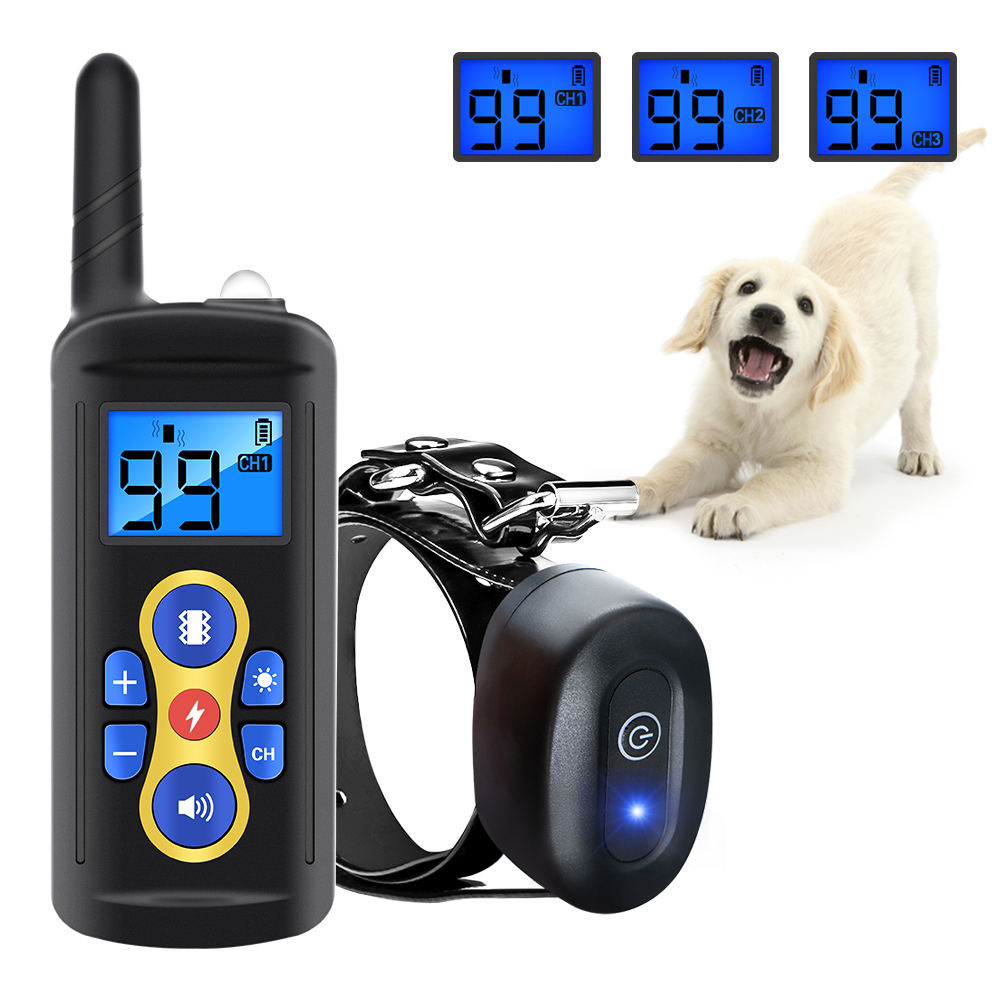 Collare Di Addestramento Elettrico Per Cani Da Compagnia Collare Di Addestramento Antiurto Telecomando Elettronico Impermeabile Ricaricabile