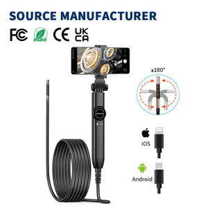 Caméra d'inspection endoscopique cylindrique à vision nocturne avec logo personnalisé, étanche IP68, capteur 200W, portable, pour l'inspection automobile - Product Image 1