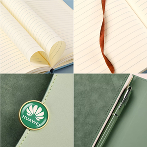 Best-selling School Supplies - Student Hardcover <b>Notebook</b> with Embossed Logo Customized PU Leather <b>Diary</b> Book for Promotion - Product Image 3