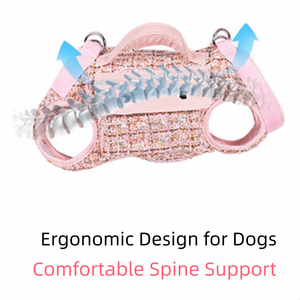 Sac à dos <span class=keywords><strong>de</strong></span> transport élégant pour chien avec poignée <span class=keywords><strong>de</strong></span> laisse, respirant et à bords renforcés, également utilisable comme sac <span class=keywords><strong>de</strong></span> transport pour chat - Product Image 6