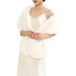 <strong>Fur</strong> Collar Scarf for Women <strong>Faux</strong> <strong>Fur</strong> Scarves Neck <strong>Shrug</strong> for Fall Winter Spring Coat Dress - Product Image 2