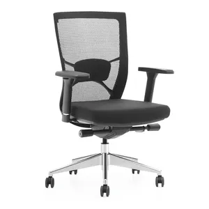 Office Computer Mesh Adjustable Ergonomic Chair Modern High Black High Quality Style Lock Packing Furniture Cushion