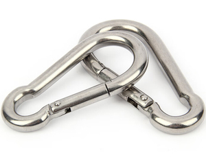 Nhanh Chóng Tàu Cổ Din5299 Carabiner 304/316 Thép Không Gỉ Snap Hooks 50Mm Mùa Xuân Nạp Leo Núi Phần Cứng Độ Bền Kéo Cao - Product Image 1
