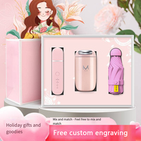 Mug à café promotionnel de luxe exquis personnalisé, ensemble cadeau en céramique avec fleur immortelle, impression UV, logo personnalisé, design personnalisé, mariage