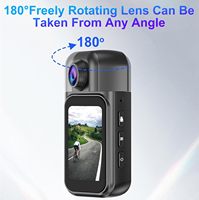 Caméra d'action portable H91 haute résolution 1080P étanche avec grand angle, écran tactile magnétique et fonctionnalités portables, dotée d'une imagerie CMOS