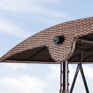 Patio hogar jardín ratán columpio con cesta colgante al aire libre mecedora cuna silla para <span class=keywords><strong>balcón</strong></span> colgante mecedora conjunto - Product Image 4