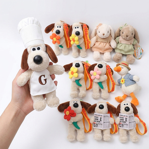 Custom Logo Pilot <strong>Gromit</strong> Plush Dolls Lop Ear Lily Bunny Stuffed Toys Talking Duck Pillows Claw Machine Promotional Toys Gifts - Product Image 1