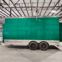 Camion de restauration mobile USA avec cuisine complète pour snacks, beignets, hot-dogs, pizzas, glaces, avec alimentation 220V pour restaurants et commerçants