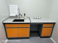 Tables de laboratoire pharmaceutiques, Tables de laboratoire de biosécurité, Mobilier de laboratoire modulaire à un seul tiroir (avec évier)