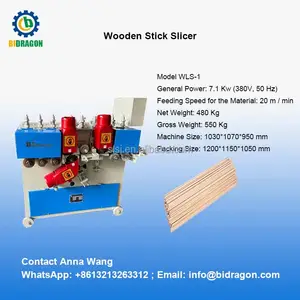 Wood Stick Slicing Machine Bamboo Processing Toothpick Forming Machine Meat Skewer And BBQ Stick Machine