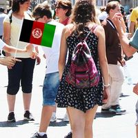 Vente en gros de petits drapeaux afghans à main en polyester, mini drapeaux afghans à agiter pour la décoration de fête