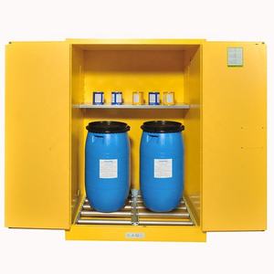 Steel Flammable Liquid <strong>Storage</strong> Cabinet Secure Chemical Organizer For Labs - Product Image 4
