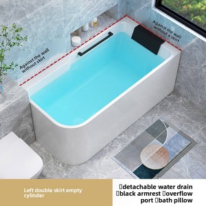 Vente directe usine – Baignoire chauffante intelligente thermostatique intégrée sans joint, petite et autonome pour la maison, personnalisable - Product Image 6