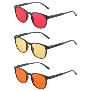 Lunettes anti-lumière bleue pour femmes, verres rouges et orange, pour bloquer la lumière bleue des écrans d'ordinateur et <span class=keywords><strong>de</strong></span> jeux vidéo, vente en gros - Product Image 5