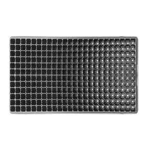 New Arrival Black Durable PS Plastic 288 Holes Cells Seedling Seed Tray