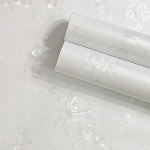 Classic Peony Rose Flower Floral Plain Silk <strong>Texture</strong> Wallpaper Wall <strong>Paper</strong> Rolls PVC Self Adhesive Wallpaper - Product Image 3