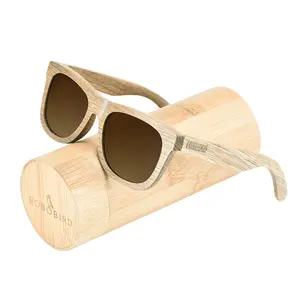BOBO BIRD偏光定制品牌镜面眼镜女士手工制作原创木制太阳镜送给朋友作为礼物Dropshipping