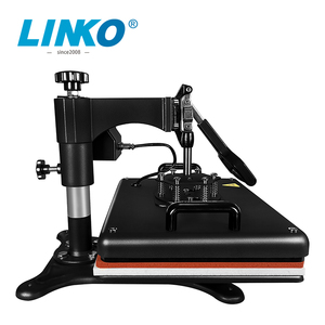 Presse à chaud LINKO 5 en 1 pour T-shirts/tasses/casquettes, <span class=keywords><strong>machine</strong></span> de transfert thermique pneumatique automatique à station unique avec alimentation latérale pour sublimation - Product Image 5