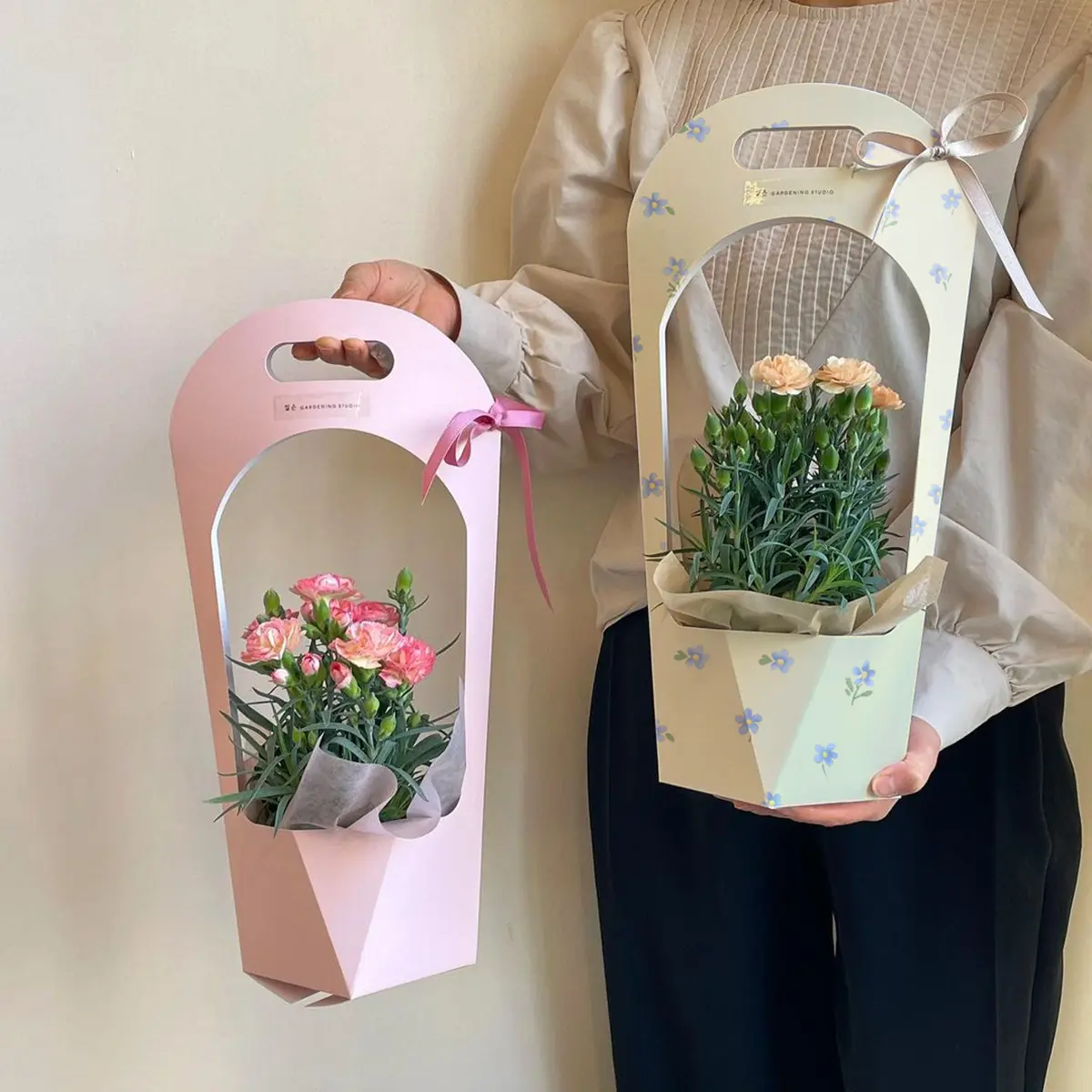 Boîtes cadeau en papier artisanal avec roses, 24 pièces, pour organiser les célébrations d'anniversaire et de mariage