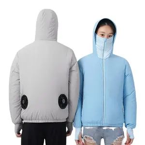 Summer Working Clothes 5v Usb Cooling Jacket Air Conditioner Jacket Uv Resistant Cooling Ac Fan Jacket