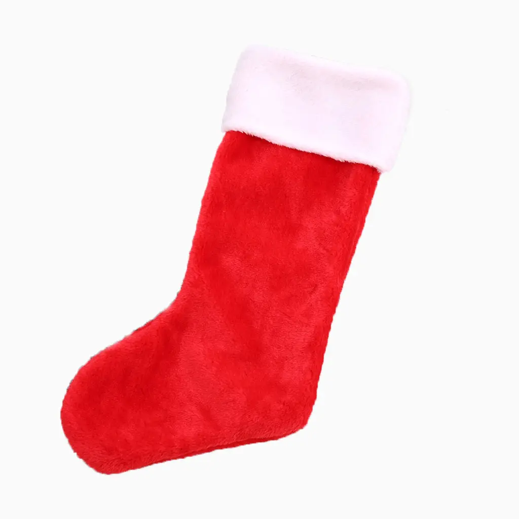 Лидер продаж, красно-белые рождественские украшения, рождественские носки, подарочные пакеты, рождественские чулки