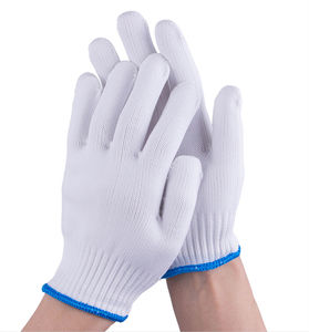 Guantes de algodón de seguridad, 7 calibres, 600G/DOZ, resistentes al desgaste, guantes de trabajo de punto - Product Image 1