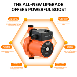 Pompe de circulation domestique à eau chaude avec roue à aubes en acier inoxydable OEM, pompe de surpression, pompe de protection - Product Image 3