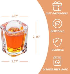 Juego <span class=keywords><strong>de</strong></span> copas <span class=keywords><strong>de</strong></span> vino <span class=keywords><strong>de</strong></span> 2 onzas con base pesada en forma <span class=keywords><strong>de</strong></span> corazón, Copas <span class=keywords><strong>de</strong></span> chupito minimalistas elegantes, tazas y platillos <span class=keywords><strong>de</strong></span> Tequila Sherry, paquete <span class=keywords><strong>de</strong></span> 6 - Product Image 4