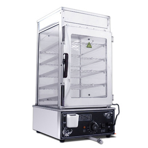 Vaporera Eléctrica de Cinco Niveles para Dim Sum, Acero Inoxidable 304, Horno de Vapor Comercial, Equipo para Comida Rápida, Calentamiento Rápido en 2 Minutos, EH-500 - Product Image 3