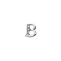 Paso Sico Best-seller Kawaii Breloques pour nail art en alliage à 26 lettres, décorations ultra-brillantes incrustées de strass, Zhejiang Nail Art