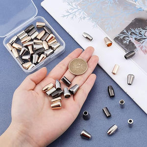 Welord DIY Accesorios de ropa Sudaderas con capucha de aleación de zinc Cordón Tapón de metal Cordones Puntas de bloqueo Aglets Caps End Tips - Product Image 2
