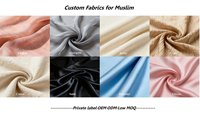 Ensemble de prière musulman de style modeste, léger, respirant, abaya douce, design décontracté, longueur au sol, broderie pour un usage quotidien, taille unique
