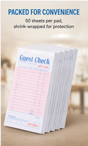 Libretas Personalizadas para Libros de Visitas, Impresas por Ambos Lados, con Hojas Desprendibles, sin Carbón, Numeradas, para Restaurantes y Cafés - Product Image 6