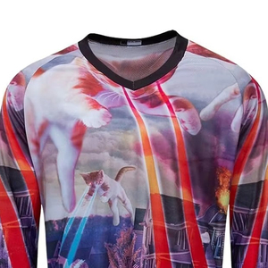 เสื้อกีฬามอเตอร์ครอสแขนยาวสำหรับผู้ชายผ้าเรียบระบายอากาศกันลมสำหรับฤดูร้อน - Product Image 3