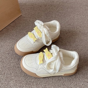 Nuevos zapatos versátiles de estilo chino - Zapatos de plataforma para la temporada de primavera y otoño de 2026 - Zapatos blancos de suela gruesa - Product Image 5