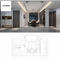 Servicio de Dibujo y Renderizado 3D de Diseño Interior de Baños Modernos
