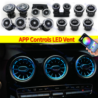 Lampe de sortie d'air RGB Turbo à 256 couleurs avec contrôle par application pour Mercedes Benz W205 W213 X253 W177 W118 W117 W176 X156 W222
