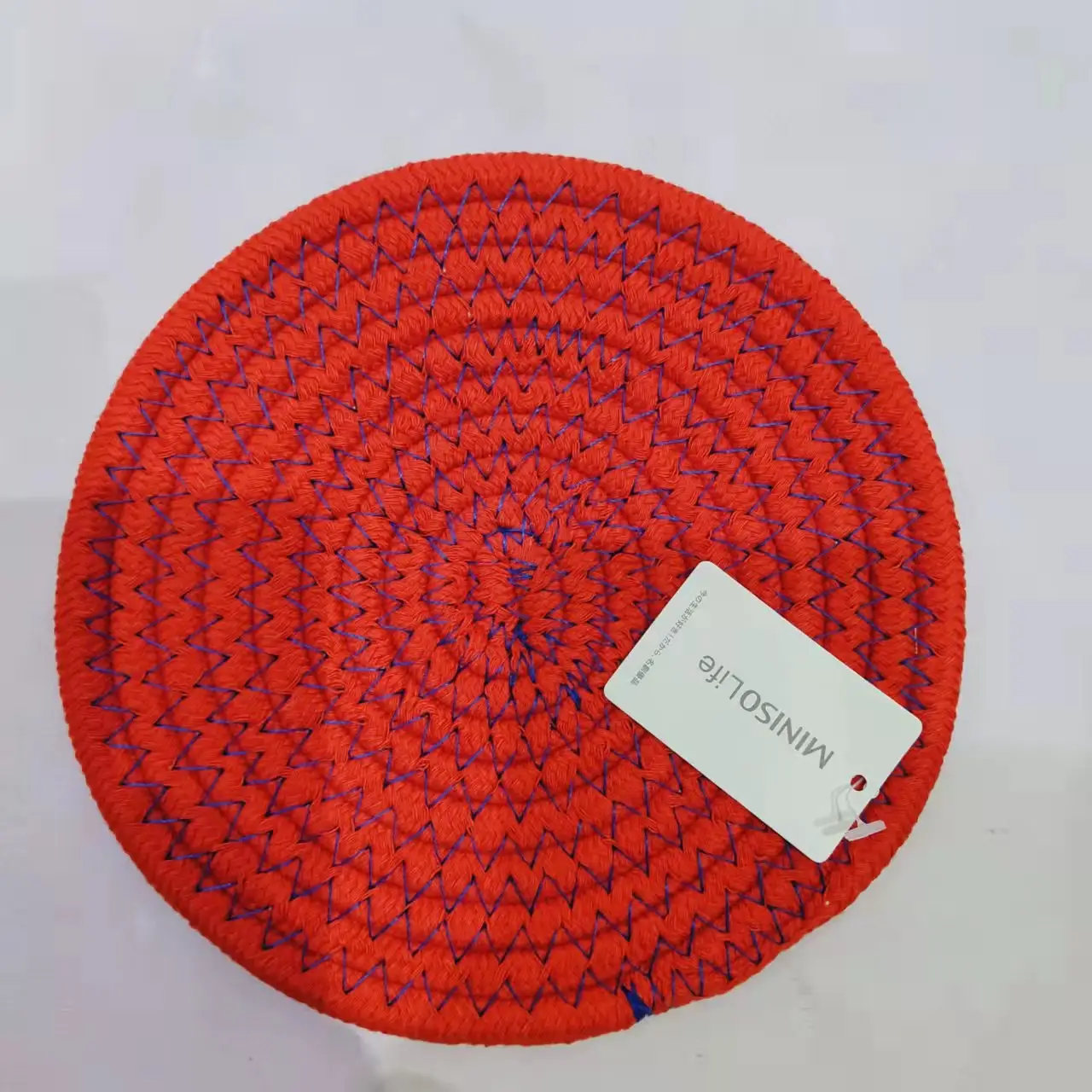 Cute red round fashion durable environmentally friendly non-toxic place mats for family restaurant Hotel