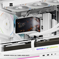 Nouveauté Thermalright WONDER VISION 360 TURBO ARGB BLANC Écran incurvé 3D à l'écran nu de 6,67 pouces Écran incurvé ARGB