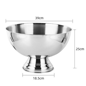 Thùng đá đựng rượu sâm banh bằng thép không gỉ cỡ lớn, màu đen/vàng/vàng hồng/bạc, dùng cho các bữa tiệc - Product Image 2