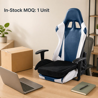 Coussin de siège de chaise de jeu antidérapant ultra doux personnalisable de forme ovale en mousse à mémoire de forme lavable pour le coccyx et le dos